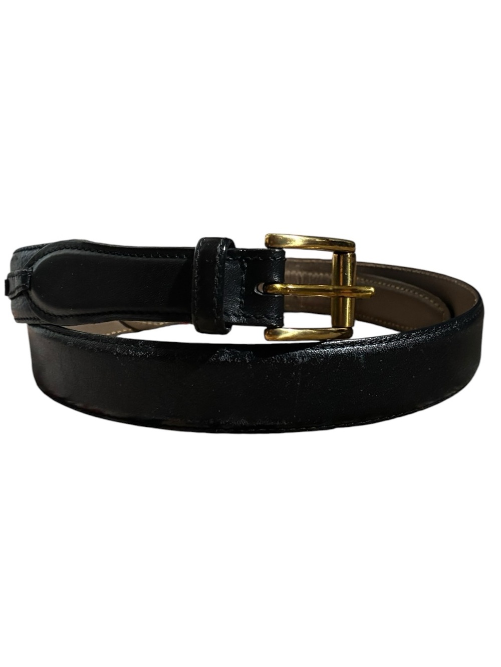 BALLY Calf Skin Leather Belt Black